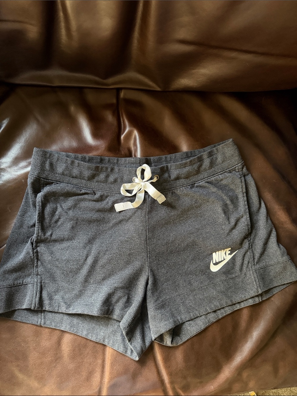 Nike Athletic Loungewear Sweat Shorts Kohl Gray